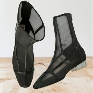 Retro Black Witchy Granny Grunge Goth Whimsical Castlecore Cottagecore Booties